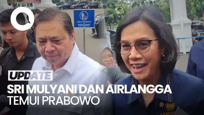 Video Sri Mulyani dan Airlangga Merapat ke Istana, Bahas APBN 2026