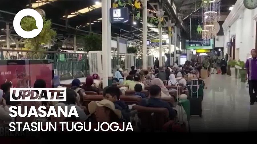 Video: Suasana Mudik Mulai Terasa di Stasiun Tugu Jogja