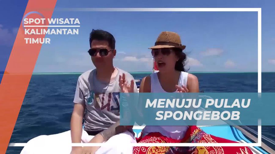 Mengunjungi Pulau Spongebob yang Unik di Kalimantan Timur  