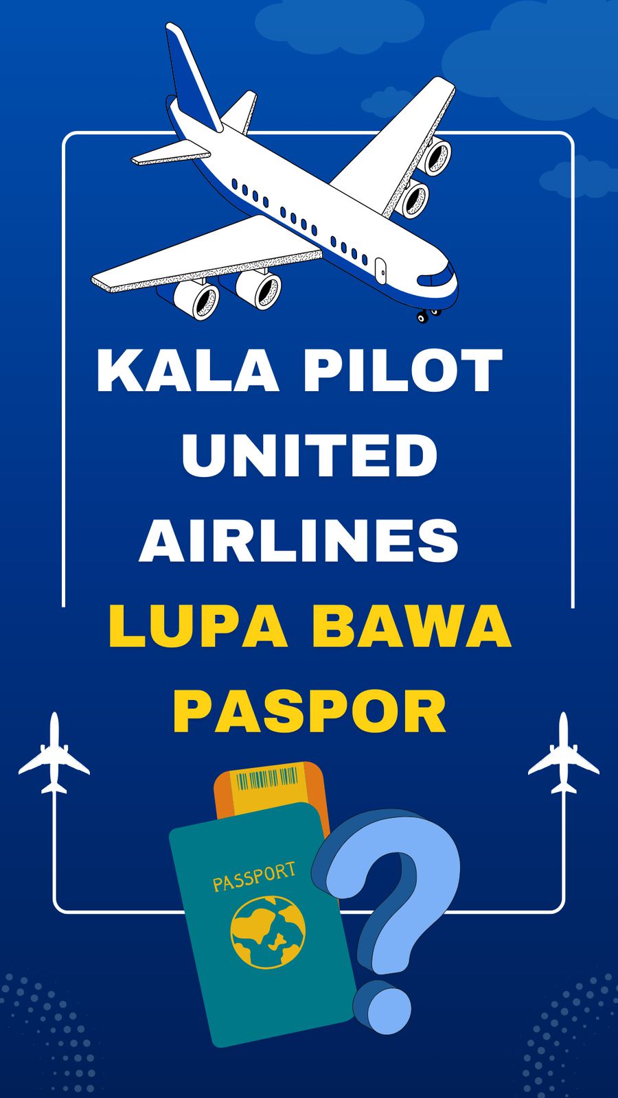 Video: Pilot Lupa Bawa Paspor, Pesawat United Airlines Terpaksa Putar Balik