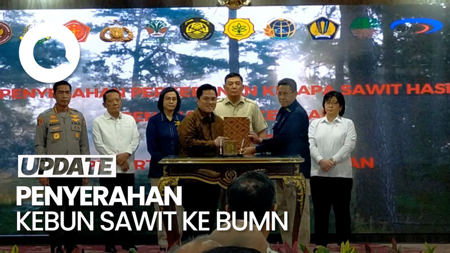 Video: Satgas PKH Serahkan 438 Ribu Hektare Kebun Sawit Sitaan ke BUMN