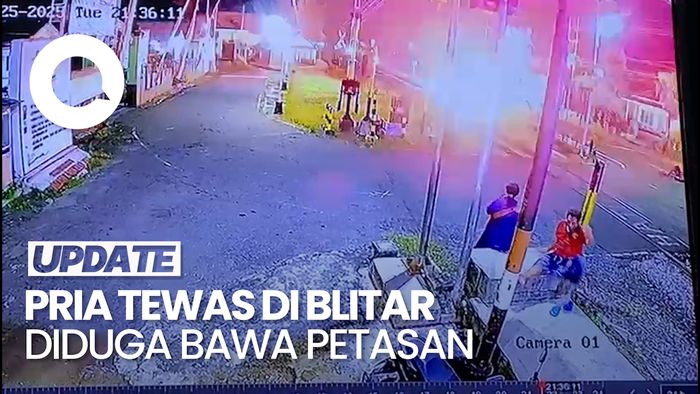 Video Pria Tewas di Blitar Diduga Bawa Petasan dan Meledak Saat Kecelakaan