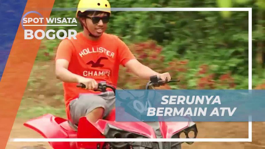 Mengendarai ATV Seru di Happy Land, Bogor