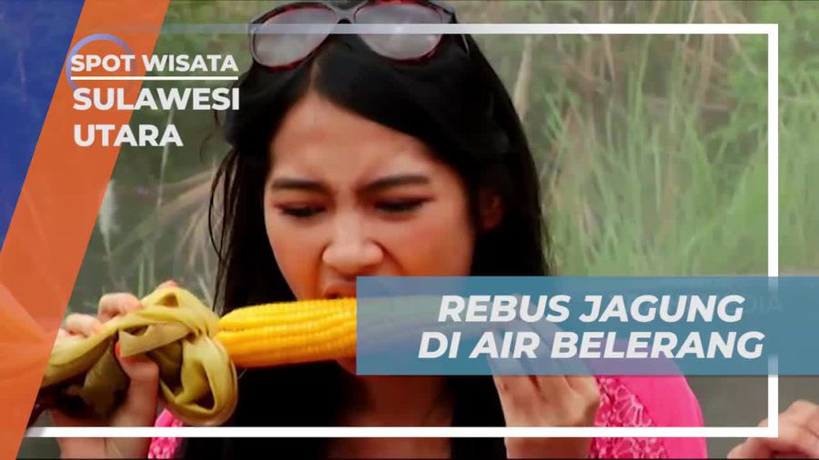 Merebus Jagung Lezat dengan Air Belerang, Sulawesi Utara