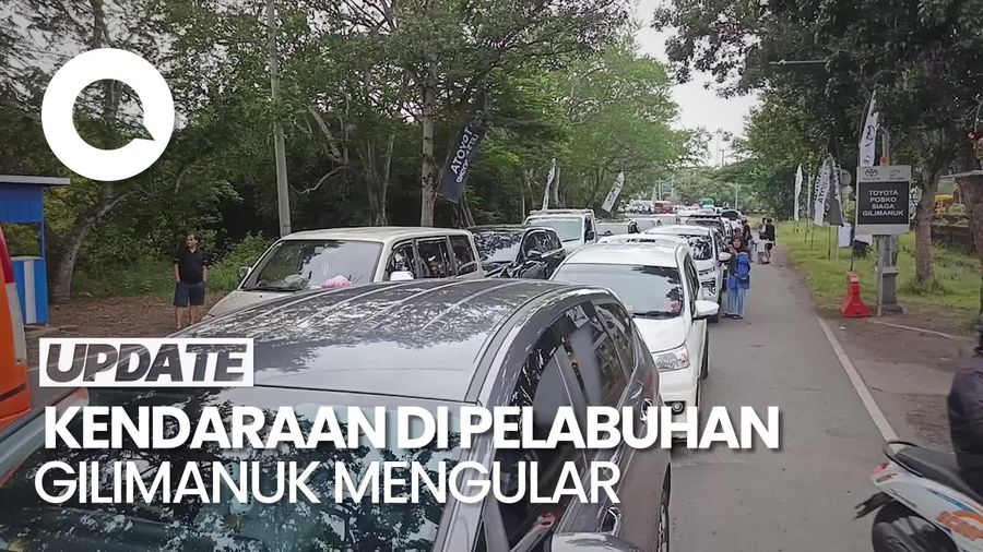 Video Antrean Kendaraan di Pelabuhan Gilimanuk Mengular hingga Hutan Cekik