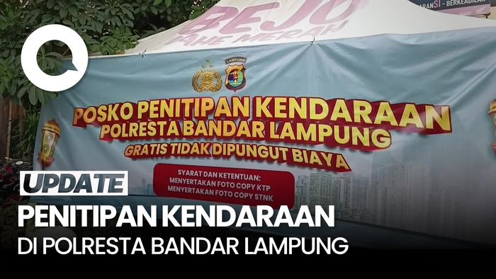 Video: Polresta Bandar Lampung Buka Layanan Penitipan Kendaraan bagi Pemudik
