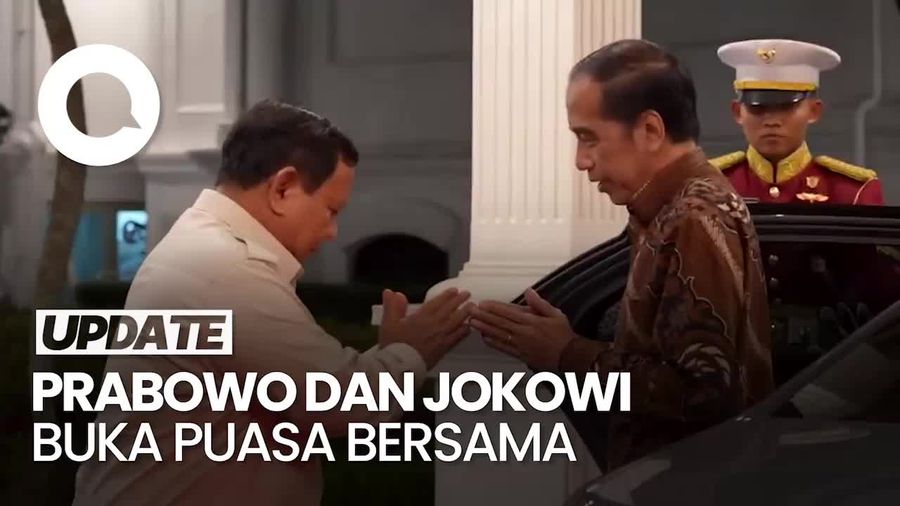 Video: Momen Prabowo-Jokowi Buka Puasa Bareng di Istana Jakarta