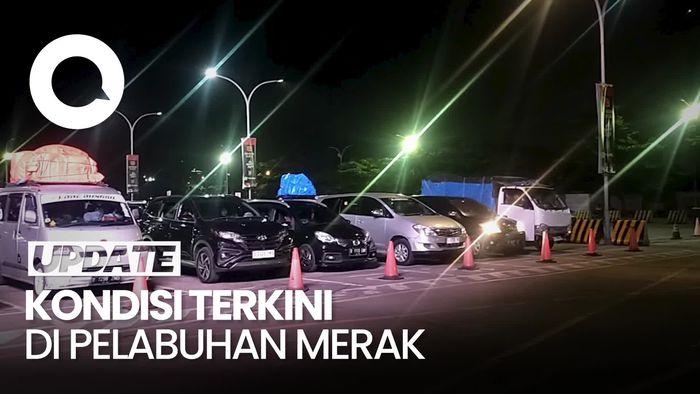 Video Kondisi Malam Ini di Pelabuhan Merak H-4 Lebaran