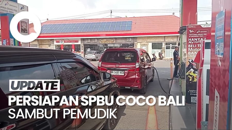 Video: Fasilitas-Persiapan  SPBU COCO Hayam Wuruk Bali Sambut Pemudik