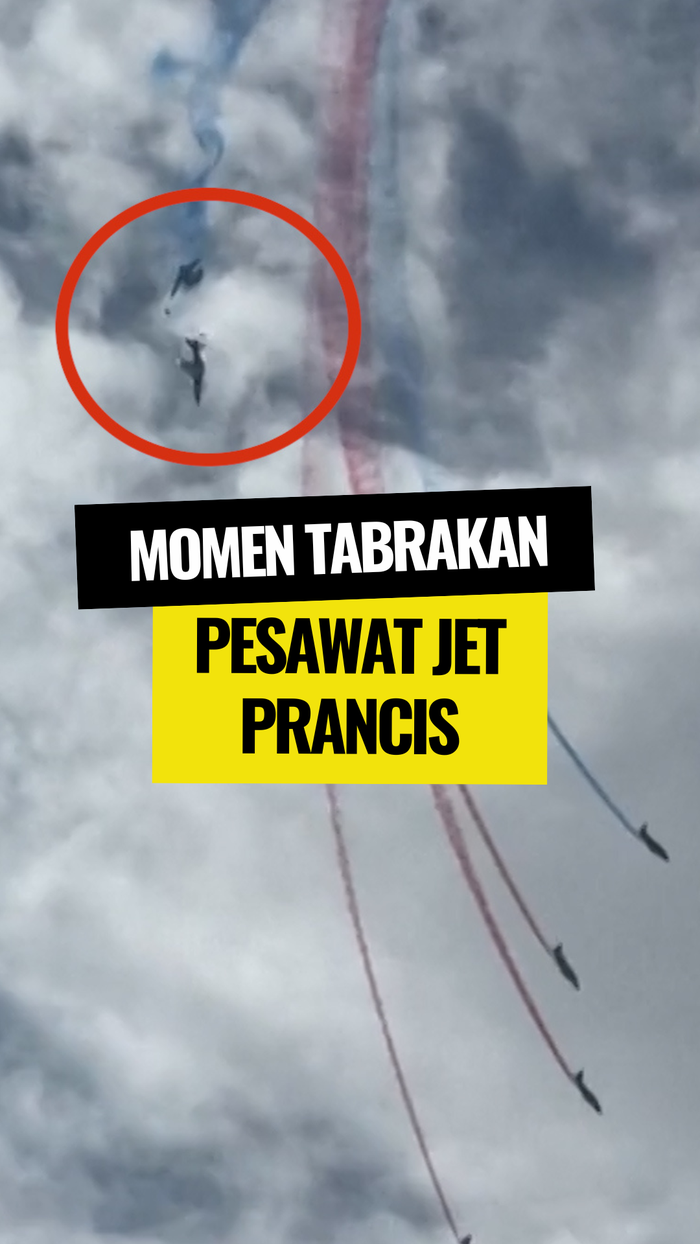 Video: Detik-detik Pesawat Jet Prancis Tabrakan di Udara Saat Latihan