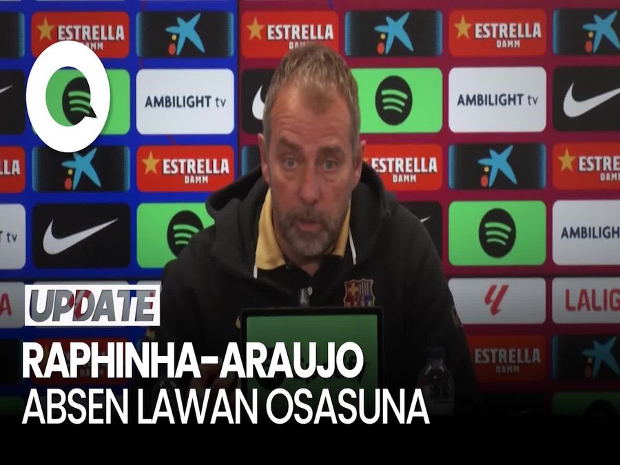 Video Raphinha-Araujo Absen Lawan Osasuna, Flick: Barca Masih Bisa Menang