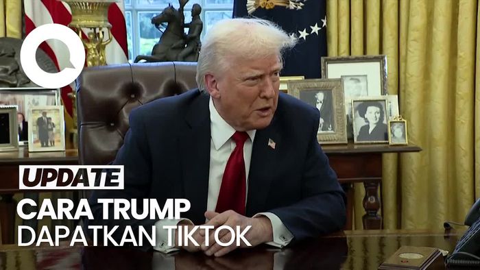 Video Trump Bakal Kurangi Tarif ke China Demi ByteDance Jual TikTok