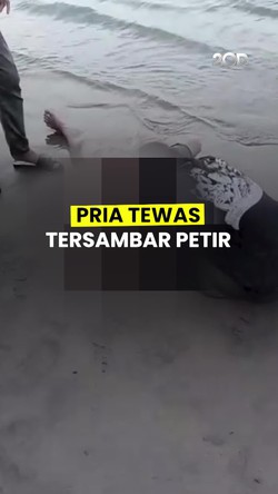 Video: Pria di Jembrana Tewas Tersambar Petir Saat Mancing Cumi Bersama Istri
