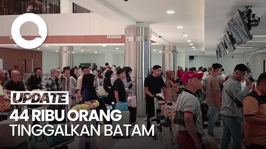 Video: H-4 Lebaran, 44 Ribu Orang Tinggalkan Batam via Bandara Hang Nadim