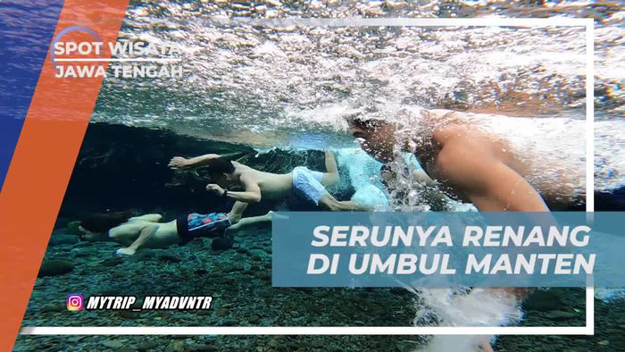 Berenang Ceria di Kolam Alami Umbul Manten, Jawa Tengah