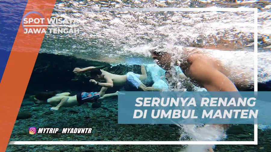 Berenang Ceria di Kolam Alami Umbul Manten, Jawa Tengah Berenang Ceria di Kolam Alami Umbul Manten, Jawa Tengah