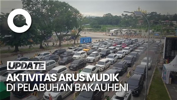 Video: Suasana Aktivitas Arus Mudik Bakauheni Lampung di H-3 Lebaran