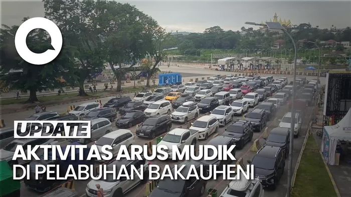 Video: Suasana Aktivitas Arus Mudik Bakauheni Lampung di H-3 Lebaran