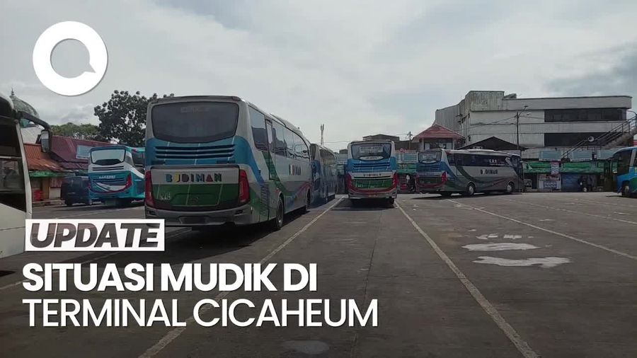 Video: H-3 Lebaran, Belum Ada Lonjakan Penumpang di Terminal Cicaheum Bandung