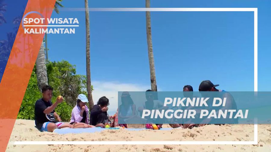 Piknik Menyenangkan di Pinggir Pantai Pulau Manimbora, Kaltim