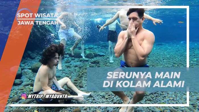 Bermain Air Seru di Kolam Alami Umbul Manten, Jawa Tengah