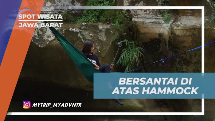 Bersantai dengan Nyaman di Hammock di Tonjong Canyon, Jawa Barat  