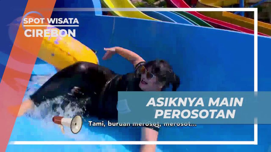 Mengasah Adrenalin Saat Berlari di Perosotan Tinggi di Waterland Cirebon
