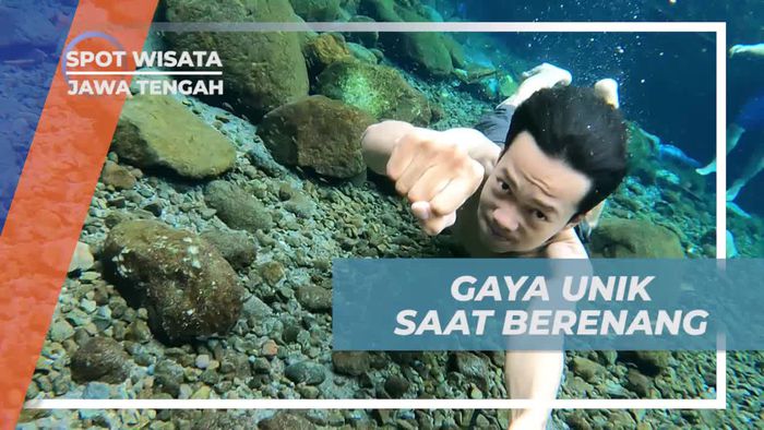 Menikmati Gaya Unik Berenang di Umbul Manten, Jawa Tengah