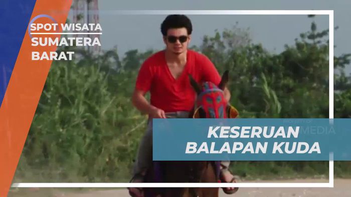 Bersaing Seru dalam Balapan Kuda di Ambacang, Sumatera Barat  