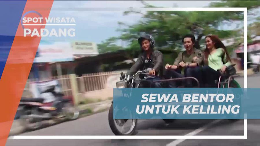 Berkeliling Kota Padang Menggunakan Bentor yang Unik  