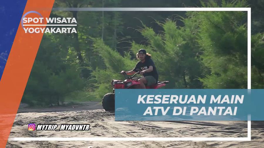 Bermain ATV Seru di Pasir Pantai Parangtritis, Yogyakarta