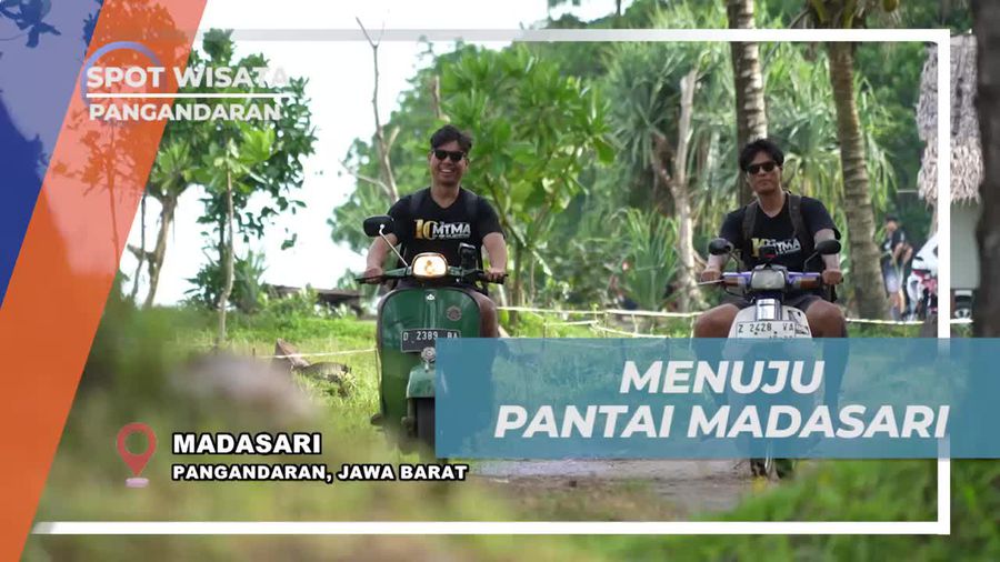 Berkendara Menuju Pantai Madasari yang Menawan di Pangandaran