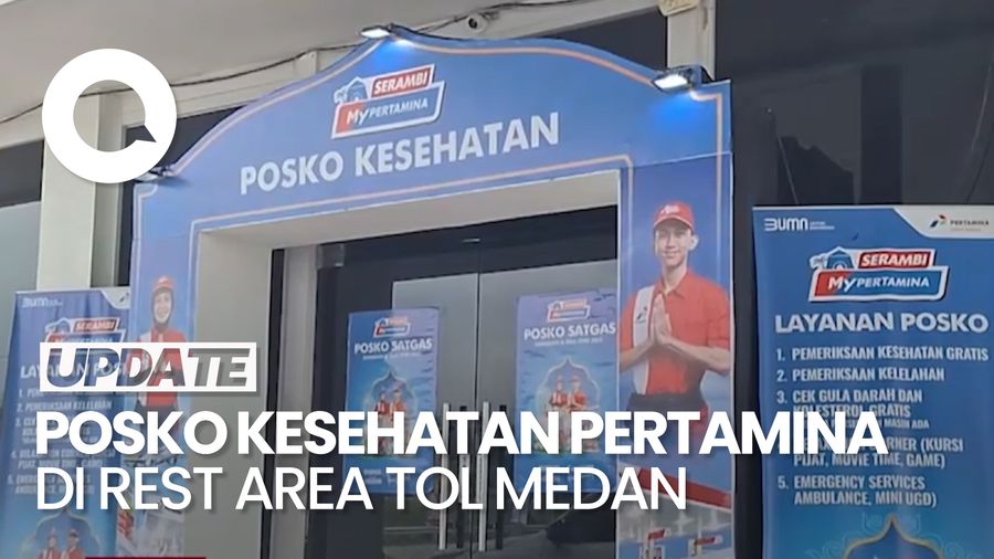 Video: Melihat Posko Kesehatan Pertamina di SPBU Rest Area Tol Medan-Tebing Tinggi