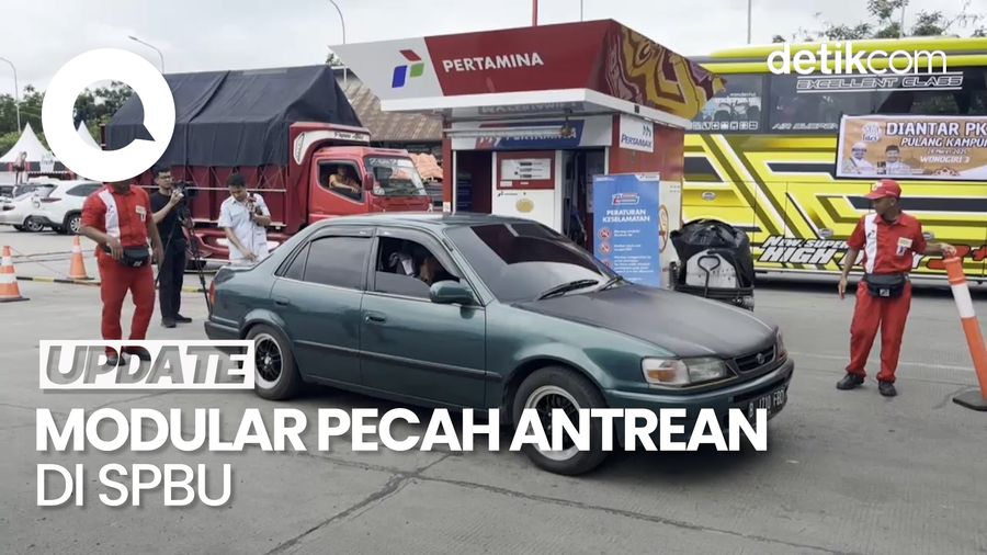 Video: Modular BBM Pecah Antrean di Rest Area Km 57 Tol Japek 