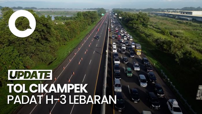 Video: Tol Cikampek Padat, 22 Gardu Pembayaran Dibuka di GT Cikatama