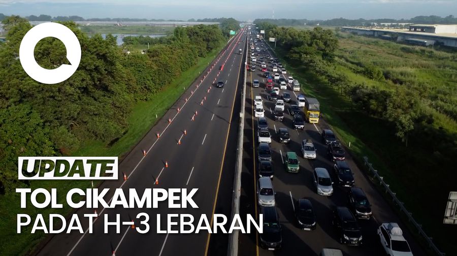 Video: Tol Cikampek Padat, 22 Gardu Pembayaran Dibuka di GT Cikatama