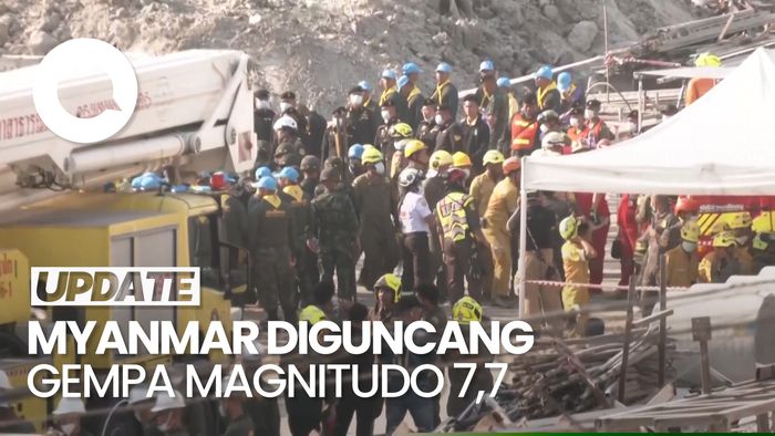 Video: Gempa M 7,7 Guncang Myanmar, 3 Warga Bangkok Tewas