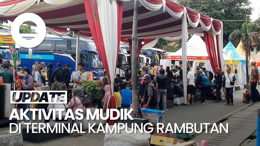 Video: Terminal Kampung Rambutan Mulai Dipadati Pemudik di H-3 Lebaran