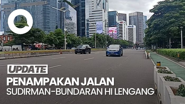 Video: H-3 Lebaran, Jalan Sudirman-Bundaran HI Terpantau Lengang