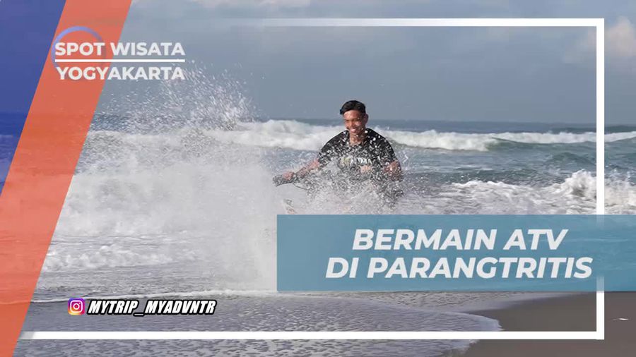 Berkendara ATV di Pinggir Pantai Parangtritis, Yogyakarta  