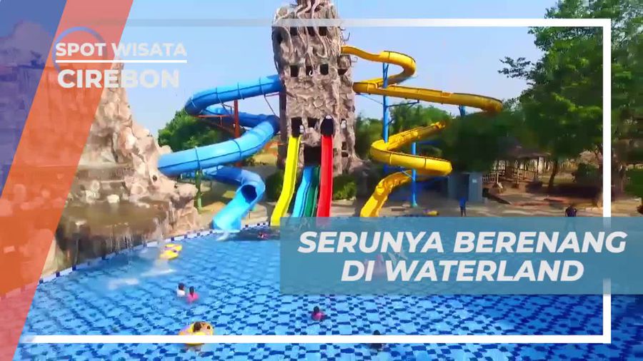 Berenang Dengan Serunya Menggunakan Floaties di Waterland Cirebon