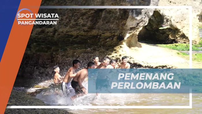 Mengumumkan Pemenang Perlombaan Seru di Dalam Goa, Pangandaran