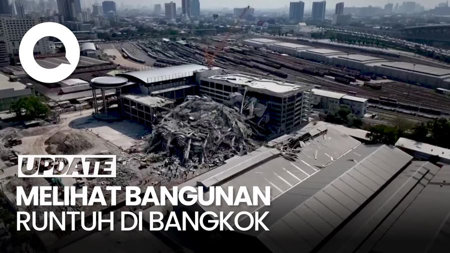 Video: Bangunan di Bangkok Runtuh Pascagempa Myanmar, 9 Orang Tewas