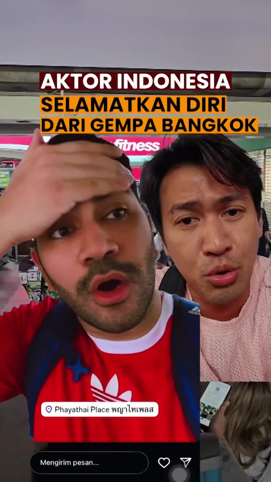 Video: Momen Kepanikan Gandhi Fernando-Hessel Steven Saat Gempa di Bangkok