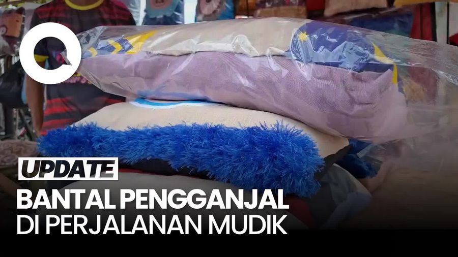 Video Pedagang Bantal di Pantura Raup Cuan di  Mudik Lebaran