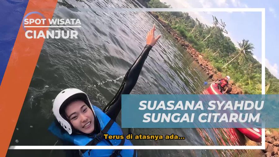 Menikmati Suasana Syahdu Saat Berenang di Sungai Citarum, Cianjur