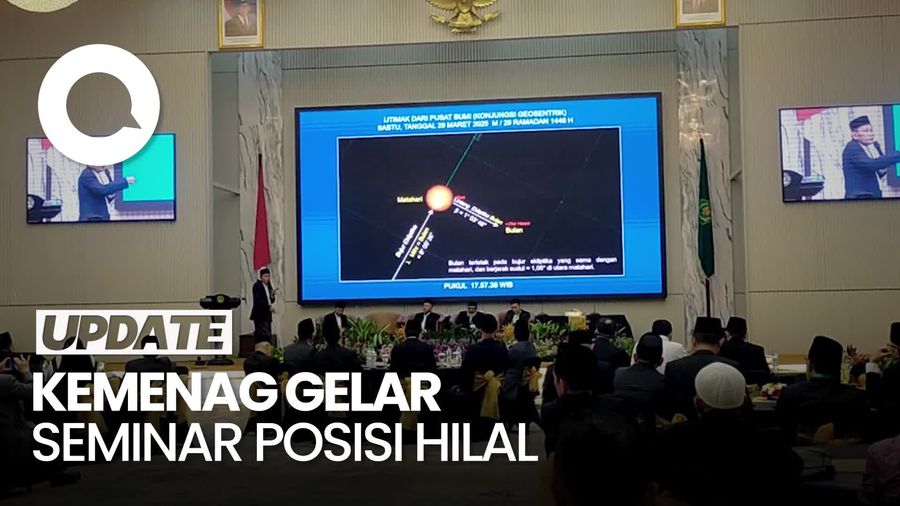 Video: Sidang Isbat Penentuan 1 Syawal 1446 H Diawali Seminar Posisi Hilal