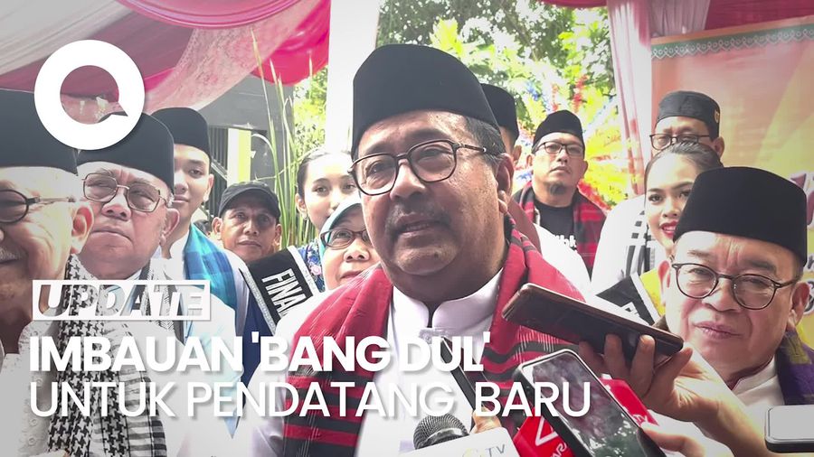 Video Rano Karno Tak Larang Pendatang Baru ke Jakarta: Jangan Kosong!