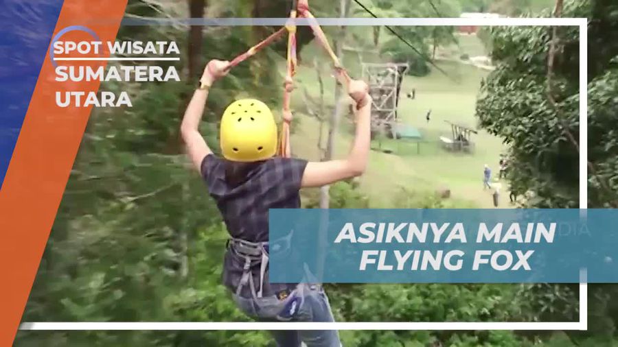 Menikmati Sensasi Bermain Flying Fox di Taman Simalem, Sumatera Utara