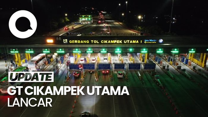 Video dari Udara: Pantauan Lalin Malam Ini di GT Cikatama Lancar Jaya!